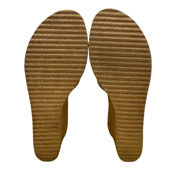 Sbicca Women’s Natural Wedge Slip-On Handmade In California Blondie Sandals Sz11 - Picture 7 of 9